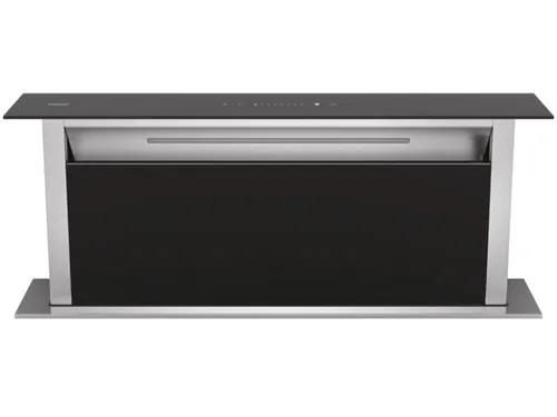 Haier HADD9SS6B Tischhaube Schwarz – Leistungsstarke Dunstabzugshaube - Dunstabzugshaube, 90 cm breit, mit 4 Leistungsstufen und Booster-Funktion für eine hohe Luftleistung von 605 m³/h – ideal für eine saubere Küchenaura.
