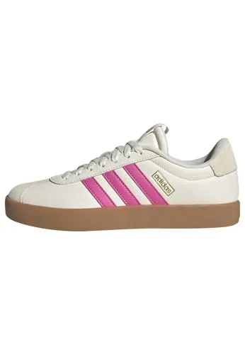 adidas Damen VL Court 3.0 Shoes, core White/Pulse Magenta/Gold met., 44 EU