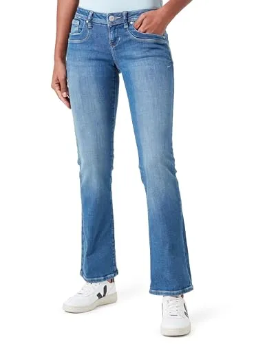 LTB Damen Bootcut Jeans Valerie - Modische Low Waist Jeans in Blau - Entdecke die LTB Bootcut Jeans Valerie, designed für moderne Frauen. Mit schmalem Schnitt und weitem Bein bietet sie Komfort und Stil. Hochwertige Denim-Qualität für langanhaltende Freude.