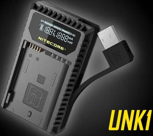 NITECORE Double Charger mit LCD Display für Nikon
