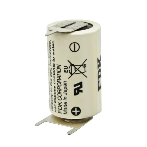 FDK (ehem. Sanyo) Sanyo Lithium Batterie CR14250 SE 1/2AA, IEC CR14250, 3er Print, Rastermaß ca. 10mm