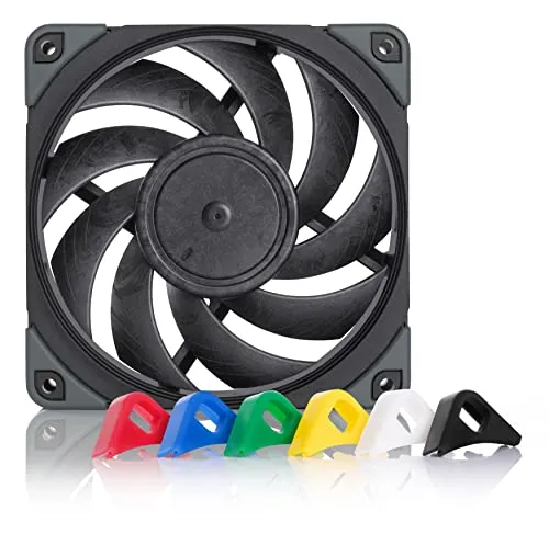 Noctua NF-A12x25 PWM chromax.black.swap - Leiser 120mm Premium Lüfter mit austauschbaren Anti-Vibrations-Pads für optimale Kühlleistung und Flexibilität