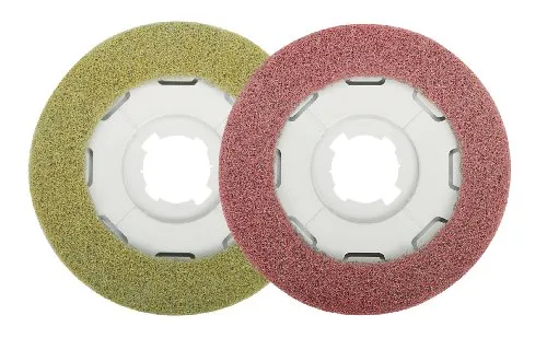 Sebo Dart + Felix 3 Pflegepad HSB Gelb + Rot - Staubsauger-Ersatzteile für SEBO, ideal zur Pflege und Verlängerung der Lebensdauer Ihres UHS-Saugbohrers mit effektiven Polier- und Schleifeigenschaften.