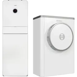 Junkers Bosch Luft/Wasser-Wärmepumpe Compress CS7400iAW 5 ORM-S, 5,0 kW - Hocheffiziente Luft/Wasser-Wärmepumpe für Außenaufstellung mit leiser Technologie und einfachem Bedienkonzept. Ideal für die Nutzung von Solarstrom und hohe Energiekosteneinsparung.