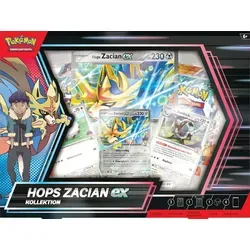 Pokemon Hops Zacian ex Kollektion Deutsch OVP NEU - TCG OVP Displays, inklusive exklusiver Booster und beliebter Charaktere wie Hops Zacian ex – ideal für Sammler und Pokémon-Fans!
