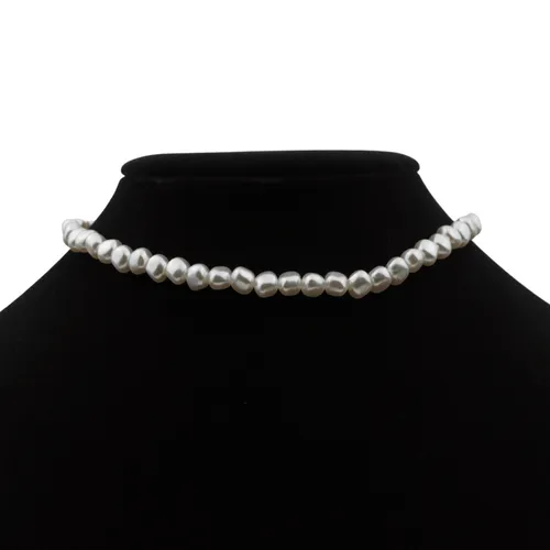 HEIDEMAN hk1897-7-11 Meva Damen Halskette - Halskette aus vergoldetem Edelstahl, elegant mit Perlen verziert – ein stilvolles Accessoire für jeden Anlass.