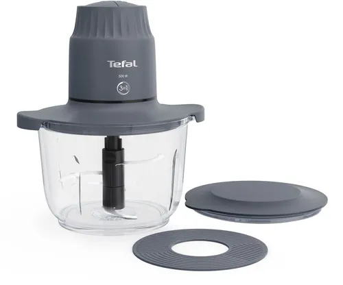 Tefal Zerkleinerer MB6031 Choppeor, 500 W - Zerkleinerer mit 2 Geschwindigkeiten und 4 Edelstahlklingen, ideal für schnelles und präzises Zerkleinern von Zutaten.