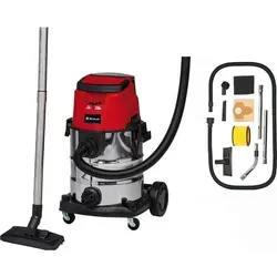 Einhell Akku-Nass-Trockensauger TE-VC 36/25 Li S-Solo 36V - Nass-Trockensauger mit 25l Edelstahlbehälter, kabellos und flexibel einsetzbar. Ideal für alle Reinigungsarbeiten dank ECO/BOOST-Modus und umfangreichem Zubehör.