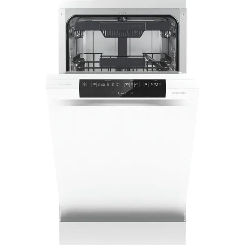 Gorenje GS 541D10 W Advanced Line Geschirrspüler - Freistehender Geschirrspüler für 11 Maßgedecke, energieeffizient mit nur 211 kWh/Jahr, ideal für Familien und moderne Küchen.