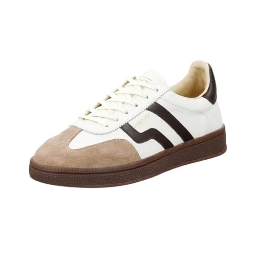 Gant Cuzima Damen Sneaker - Off-White/Braun - 42 EU - Stylische Low-Top Sneaker aus hochwertigem Glattleder mit bequemer Gummisohle für optimalen Tragekomfort. Ideal für den Alltag und vielseitig kombinierbar.