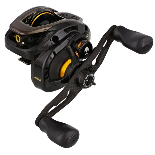 Westin W6-Bc 300 Ssg Lh Stealth Gold - Linkshand Baitcaster - Angelrolle für Süßwasserangeln, ideal für Hecht und Zander, mit 10+1 Kugellagern für reibungslosen Betrieb und einer maximalen Bremskraft von 12 kg.