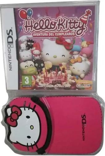 Nintendo DSi XL Hello Kitty Geburtstagsabenteuer Bundle - Erlebe spannende Jump 'n' Run Abenteuer mit Hello Kitty! Dieses Bundle für Nintendo DSi XL enthält alles, was du für einen unvergesslichen Spielspaß benötigst.