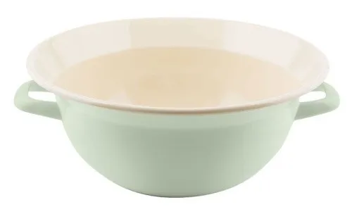 Riess Weitling 26 cm nilgrün - Auflaufform aus hochwertiger Emaille, antibakteriell und leicht zu reinigen. Ideal für Teige, Salate und mehr – CO2-neutral in Österreich produziert!