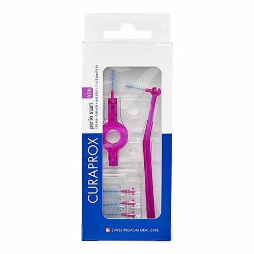 Curaprox Interdental Set Cps 406 pink 5 St + 2 Halter Zahnbürste 1 P