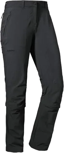Schöffel Damen Pants Engadin1 Zip Off - Elastische Wanderhose mit Zip-Off Funktion, kühlenden S.Café ICE-CAFÉ Fasern und 4-Wege Stretch für optimale Bewegungsfreiheit, ideal für Outdoor-Aktivitäten.