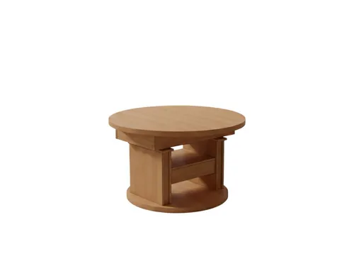 designimpex Couchtisch DA-999 rund ausziehbar und höhenverstellbar mit Schublade - Praktischer Couchtisch DA-999: Ausziehbar bis 140 cm und stufenlos höhenverstellbar von 60 bis 75 cm. Ideal für Wohnzimmer und als Esstisch nutzbar. Lieferung komplett vormontiert!