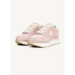 Colmar Sneaker Travis Authentic Damen in Rosa/Beige, Größe 40 - Der modische Sneaker TRAVIS AUTHENTIC vereint Funktionalität und Stil. Mit seiner hohen Sohle und metallicfarbigen Details ist er die perfekte Wahl für elegante und informelle Outfits.