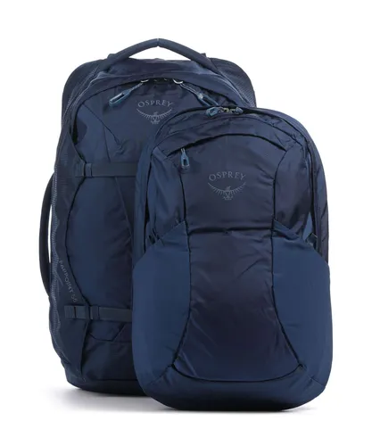 Osprey Farpoint 55 Reiserucksack Herren - Antique Blue - Entdecke den OSPREY Farpoint 55, deinen idealen Reiserucksack mit 40 Litern Volumen und durchdachten Trekking-Features. Komfortable Schulter- und Hüftgurte sorgen für ein angenehmes Tragegefühl auf all deinen Abenteuern.