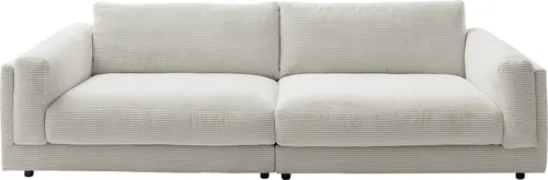 3C Candy Big-Sofa Karalis mit extra großer Sitztiefe, elegantes Mega Sofa zum Relaxen, auch in Cord- oder Leder-Bezug, lose Kissen, loungige Bequemlichkeit