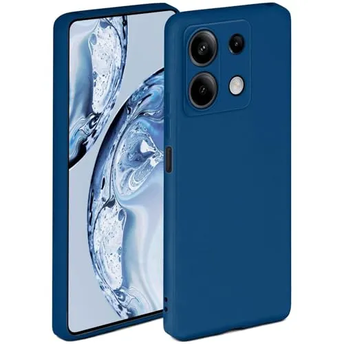 ONEFLOW Soft Case für Redmi Note 13 5G Hülle aus Silikon mit Kameraschutz, Silikonhülle mit erhöhtem Schutz fürs Display, Backcover Schutzhülle, weiche Handyhülle, Blau