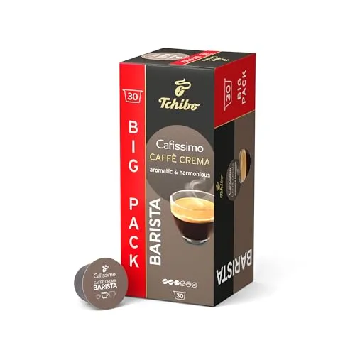 Tchibo Cafissimo Barista Caffè Crema Kaffeekapseln, 30 Stück (Caffè Crema, aromatisch und harmonisch)