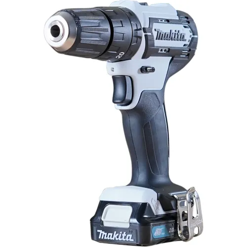 Makita HP333DSAW Akku-Schlagbohrschrauber-Set 12,0 V – vielseitig, kraftvoll und ideal für präzises Arbeiten mit 20-facher Drehmoment-Einstellung und LED-Funktion - 
