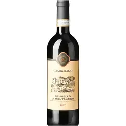 Brunello di Montalcino DOCG 2019, Camigliano - Rotwein aus der Toskana mit klassischer Eleganz und kraftvoller Struktur, ideal für Weinliebhaber, die ein bemerkenswertes Reifepotenzial und ausdrucksstarke Aromen genießen.