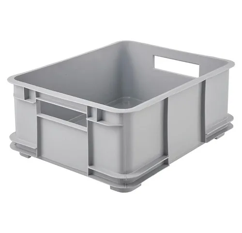 keeeper Aufbewahrungsbox keeeper Euro-Box Bruno L 43x35x17,5 cm 20,5 Ltr. Eco Stone Grey Stapel