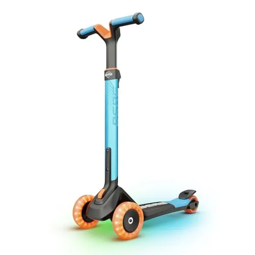 BERG Nexo Foldable Lights Kinderroller - Roller/Kickboards mit LED-Lichteffekten für optimale Sichtbarkeit bei Dunkelheit. Höhenverstellbar, klappbar und ideal für Kinder ab 2 Jahren, sorgt für sicheres und stabiles Fahren.