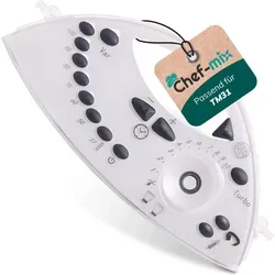 Chef-Mix Frontblende für Vorwerk Thermomix TM 31 - Hochwertige Kunststoff- und Gummimischung, sorgt für eine perfekte Passform und schützt das Bedienfeld Ihrer Küchenmaschine.