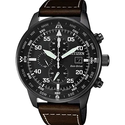 CITIZEN Eco-Drive Herrenchronograph CA0695-17E - Armbanduhren für Herren mit Eco-Drive Technologie, wasserdicht bis 10 bar und umweltfreundlicher digitaler Bedienungsanleitung.