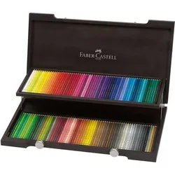 Polychromos Künstlerfarbstift 120er Holzkoffer von Faber-Castell - Schreibutensilien mit 120 hochwertigen, lichtbeständigen Farbstiften für kreative Kunstwerke – ideal für Künstler und Hobbyisten.