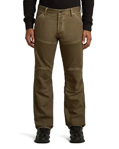 G-STAR Herren Elwood 3D Regular Jeans in Braun (Wren gd D23699-D491-H159) - Moderne 3D-Jeans mit Hosenschlitz und Knopfverschluss, perfekt für einen lässigen Look und höchsten Tragekomfort.