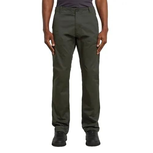 G-STAR Men's Mosa Straight Chino Pants, Grau - Stilvolle Wanderhose - Wanderhosen mit praktischem Hosenschlitz und integrierter Münztasche, ideal für Outdoor-Abenteuer und Freizeit.
