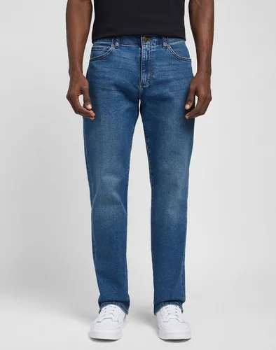 Straight-Jeans LEE "Extreme Motion" für Herren, Gr. 33, Länge 34 - Jeans in Blau mit Extreme Motion Stretchware für optimalen Komfort und Bewegungsfreiheit. Ideal für den lässigen Look im Alltag.