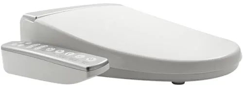 MEWATEC E300 Dusch WC Sitz mit Anschluss Set | Bidet - WC-Sitz mit vielfältigen Funktionen: Lady- und Rektaldusche, Wassertemperatur und Sitzheizung einstellbar, sofort warmes Wasser und energiesparend. Hygienisch und komfortabel für jeden Haushalt.