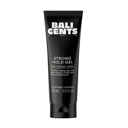 BALI GENTS Strong Hold Gel – Styling Gel für Männer mit extra starkem Halt - Erlebe maximalen Halt und natürlichen Glanz mit dem veganen Strong Hold Gel. Ideal für definierte Styles ohne Rückstände – einfach anzuwenden und den ganzen Tag zuverlässig.