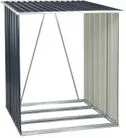 DEMA Kaminholzregal - Brennholzregal in Anthrazit - Praktisches Holzlager aus feuerverzinktem Stahlblech, witterungsbeständig und ideal für die Aufbewahrung von Kaminholz bis 70 cm Länge. Perfekt für Ihren Garten oder Balkon!