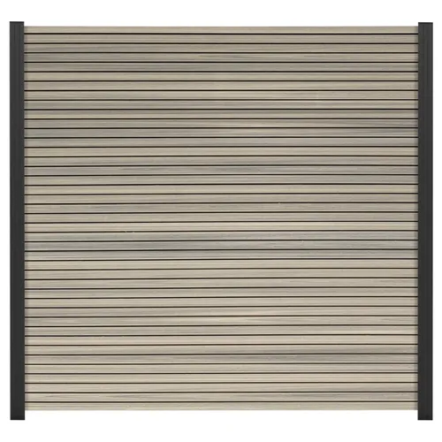 GartenLand Zaun Shadowline WPC Co-extrudiert 180x180 cm - Zaunelemente, besonders haltbar und pflegeleicht in stilvollem Amethystgrau, ideal für moderne Gärten.