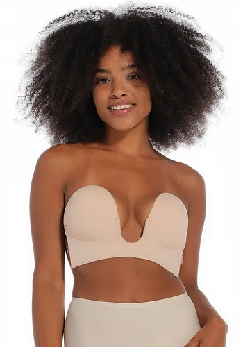 Magic LUve Bra Beige - Trägerloser Multifunktions-BH für Damen - Funktionsunterwäsche: Der LUve Bra von MAGIC bietet hervorragenden Halt und Tragekomfort mit selbstklebendem Design. Ideal für schulterfreie Styles und tief ausgeschnittene Kleider - unsichtbar und wiederverwendbar!