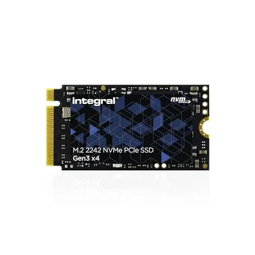 Integral 256GB M.2 SSD 2242 NVMe PCIe Gen3 x4 SSD - Read Speed bis zu 3000MB/s, Write Speed bis zu 1200MB/s - Internes 2242 SSD - Kompatibel mit PCs, NUCs, ultradünnen Laptops und Tablets