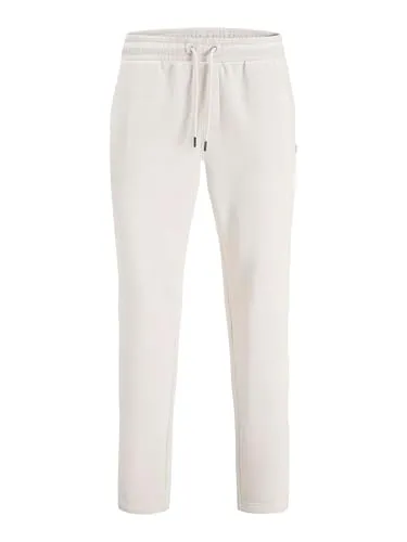 Jack & Jones JPSTKANE BRADLEY UNCUFFED SWT PANTS, Gr. S - Moonbeam - Sweathose für Herren mit lässigem Schnitt und hohem Tragekomfort. Ideal für vielseitige Outfits, von gemütlich bis stilvoll.
