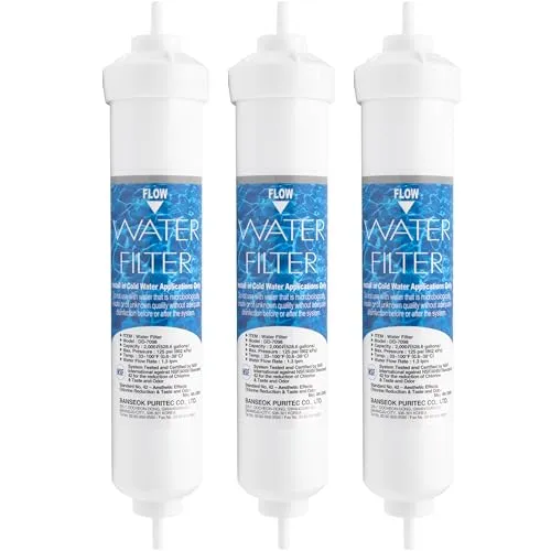 DD-7098 Wasserfilter | 3er Pack - Kompatibel mit Daewoo Kühlschränken - Wasserfilter für Kühlschränke - 3 Stück DD-7098, sorgt für reines, frisches Wasser und verbessert den Geschmack Ihrer Getränke.