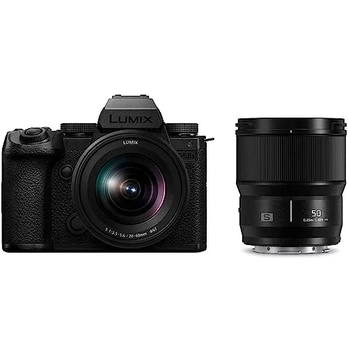 PANASONIC Lumix DC-S5 Mark II X Kit mit 20-60mm & 50mm - Spiegelreflex- & Systemkameras, vielseitiges Kit mit zwei hochwertigen Objektiven für beeindruckende Fotos und Videos in jeder Situation.
