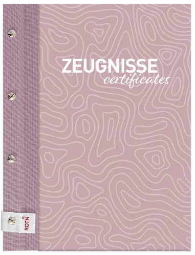 ROTH 89465 Zeugnismappe Pattern mit Buchschrauben "Swimming Pool"