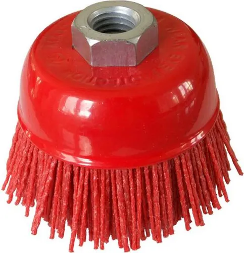 Ø 125 mm spazzola a tazza in nylon con filetto M14