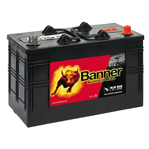 Banner Buffalo Bull 12V 110 Ah 720A - Wartungsfreie Starterbatterie für PKWs mit 720A Kaltstartstrom, ideal für zuverlässige Leistung und sofortige Einsatzbereitschaft.