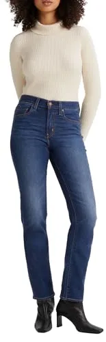 Levi's 724 High Rise Straight Chelsea Carbon Gl - Jeans mit hohem Bund und geradem Bein, aus Vintage-Stretch für optimalen Komfort. Nachhaltig mit recyceltem Wasser hergestellt, reduziert den Wasserverbrauch.