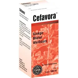 Cefavora Tropfen zum Einnehmen - Pflanzliches Nahrungsergänzungsmittel mit Ginkgo, Mistel und Weißdorn für mehr Wohlbefinden