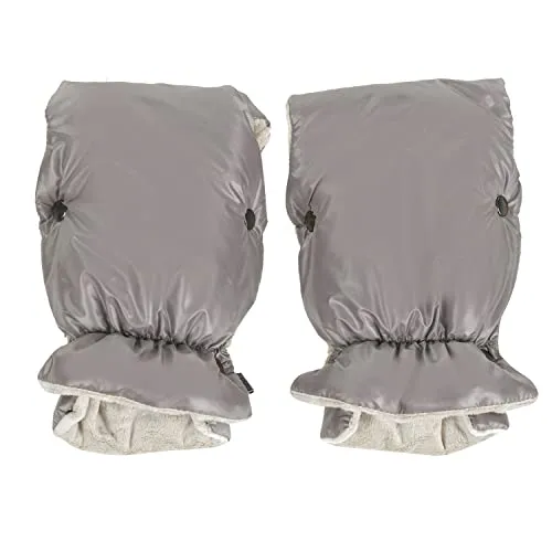 My junior® Lunar Handmuff Handwärmer für Kinderwagen - Misty Grey - Praktische Handmuffs für Kinderwagen mit kuscheligem Fleece-Innenstoff. Halten Deine Hände warm und flexibel beim Schieben. Universelle Passform für einfache Befestigung an jedem Kinderwagen.